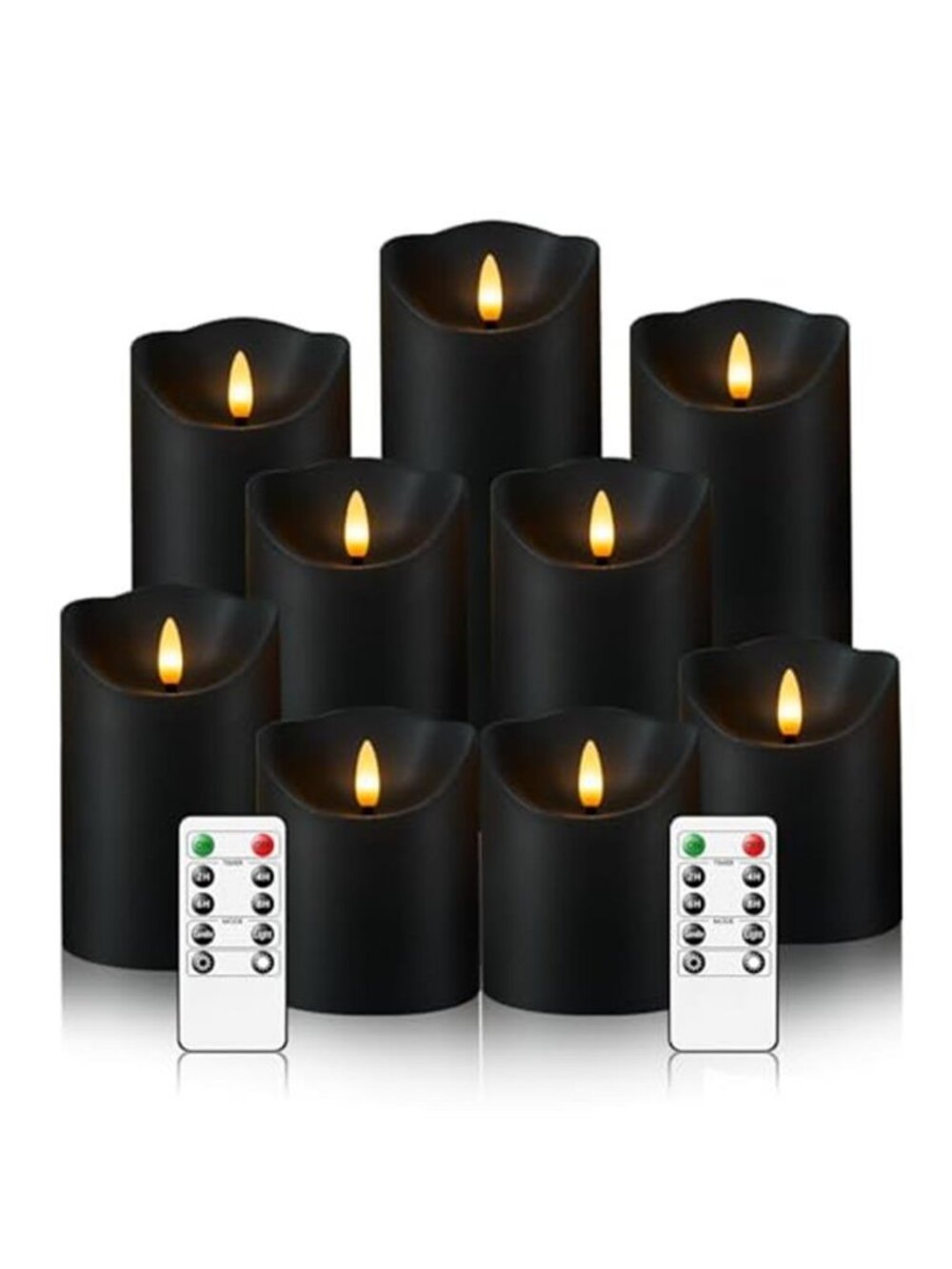 Flameless Candles with Remote, Battery Operated Flickering Flameless Candles,